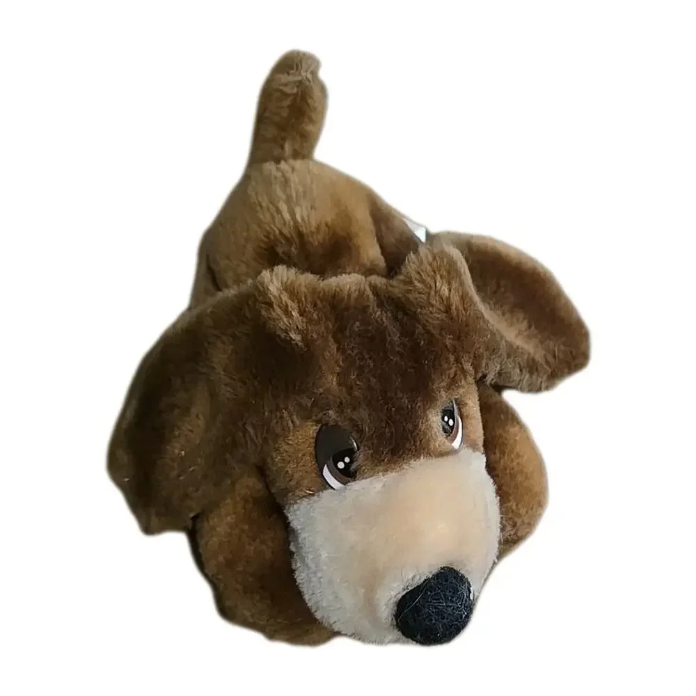 Vtg Russ Berrie Samuel Brown Bassett Hound Dog Puppy Plush Stuffed Animal Toy‎